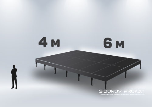Подиум/сцена 6x4 аренда